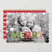 切り出しメリーホリデーカード シーズンカード (正面/裏面)