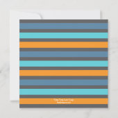 切り出しレターベビーシャワー招待状 – 男の子 招待状 (裏面)