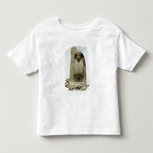 切り分けられたスフィンクスが付いている出入口 トドラーTシャツ (正面)
