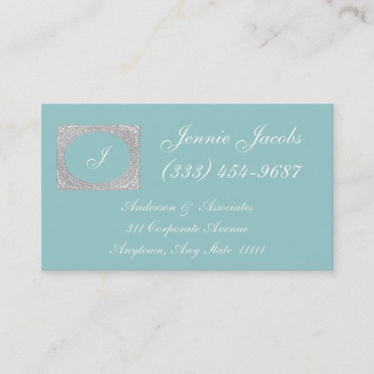 切り分けられた出現のビクトリアンなスタイルフレーム 名刺 (正面)