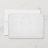 切り分けられた木モダンな結婚RSVPカード 出欠カード (裏面)
