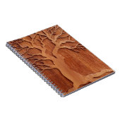 切り分けられた木製のプランナー ノートブック (右側)