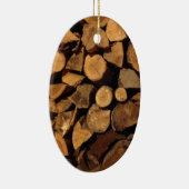 切り刻まれた火木 セラミックオーナメント (右)