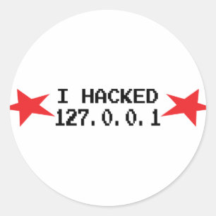 切り刻まれた127.0.0.1ハッカーI ラウンドシール