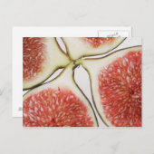 切り取ったイチジクを閉じる ポストカード (正面/裏面)