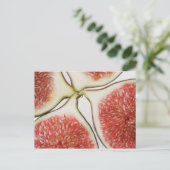 切り取ったイチジクを閉じる ポストカード (スタンド正面)