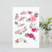 切り取りとコラージュを行う水色花模様 (スタンド正面)