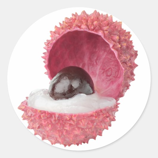 切り取りライチ ラウンドシール (正面)