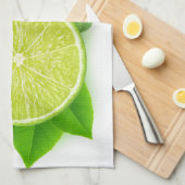 切り取りライム キッチンタオル (四つ折り)