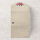 切り取り写真でライオンとラムのカードを折り畳む オールインワン招待状 (外側)