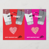 切り取り可能な塩とコショウのバレンタインデーのカードセット サンキューカード (正面)