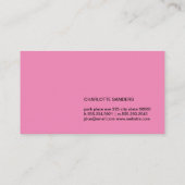 切り取り書体（ピンク） 名刺 (裏面)