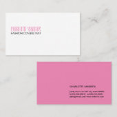 切り取り書体（ピンク） 名刺 (正面/裏面)