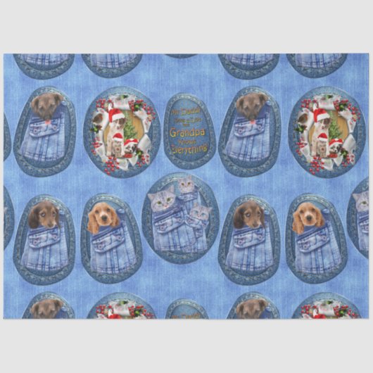 切り取り&縫いギフテーよくはしゃぐブル 薄葉紙 (正面)