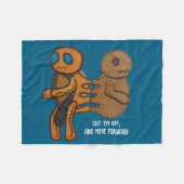 切り取る フリースブランケット (正面(横))