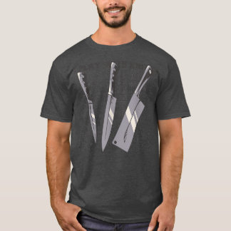 切り口と遊切り口のIシェフナイフ料理スキル Tシャツ