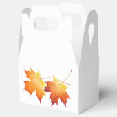 切り妻のお願い箱に入れたもみじ夫婦 フェイバーボックス (オープン)