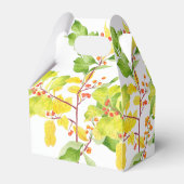 切り妻の恩箱に入れた秋の果実 フェイバーボックス (裏面サイド)