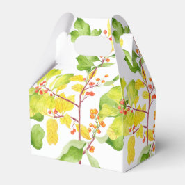 切り妻の恩箱に入れた秋の果実 フェイバーボックス