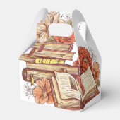 切り妻の本と花 フェイバーボックス (正面サイド)