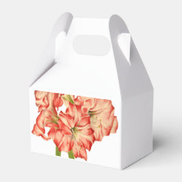 切り妻用箱に飾った甘しょユリ フェイバーボックス