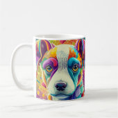 切り子犬 コーヒーマグカップ (左)