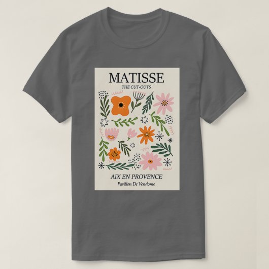 切り抜きのマティス Tシャツ (デザイン正面)