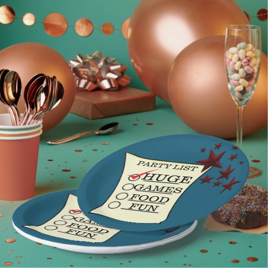 切り抜きの巨大なパーティーお祝いの個人設定 ペーパープレート (複数)