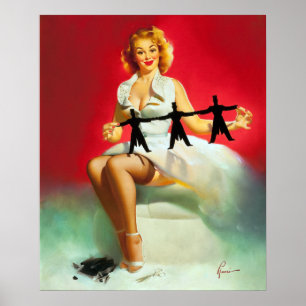 切り抜きピン留め ポスター