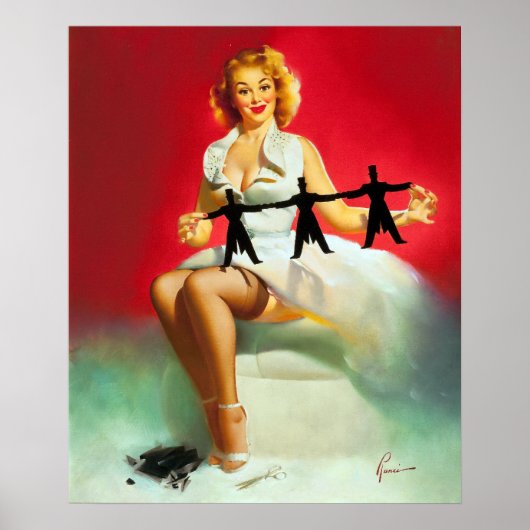 切り抜きピン留め ポスター (正面)