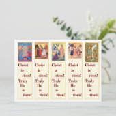 切り抜きブックマークのPascha(Organstic Easter)セット シーズンカード (スタンド正面)