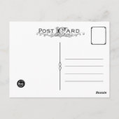 切り抜きワース証明書はがき ポストカード (裏面)