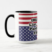 切り抜き:うそつき、うそつき、パンツオンファイア マグカップ (左)