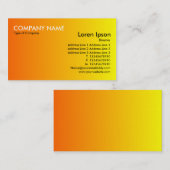 切り替え – オレンジから黄 名刺 (正面/裏面)