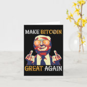切り札で再びBitcoinを素晴らし作るおもしろい カード (黄色い花)
