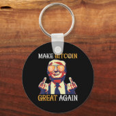 切り札で再びBitcoinを素晴らし作るおもしろい キーホルダー (正面)