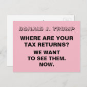 切り札どこに税金申告抵抗がある ポストカード (正面/裏面)