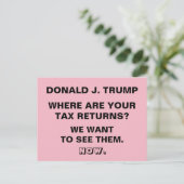 切り札どこに税金申告抵抗がある ポストカード (スタンド正面)