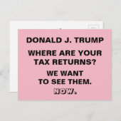 切り札どこに税金申告抵抗がある ポストカード (正面/裏面)