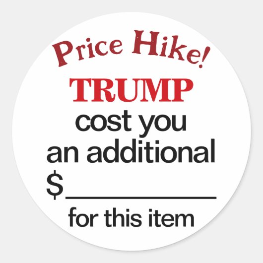 切り札は小さなビジネスをアンチ関税でコストを負担 ラウンドシール (正面)