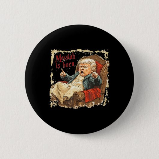 切り札イエスキリスト醜いクリスマス 缶バッジ (正面)