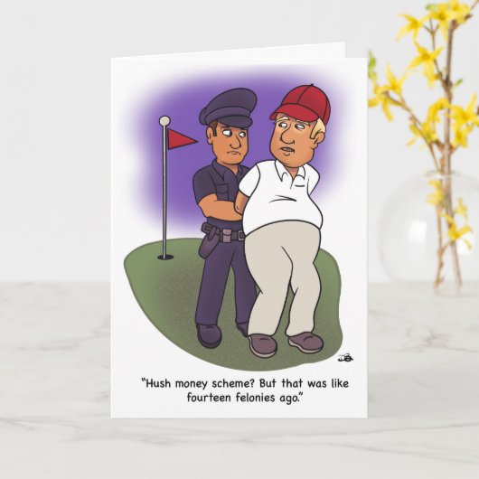 切り札フェロニーのグリーティングカード カード (黄色い花)