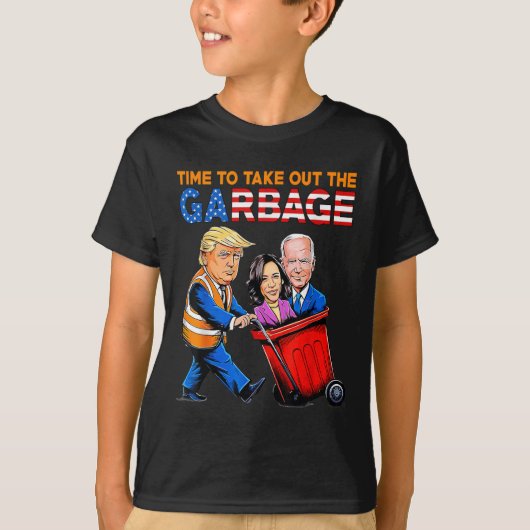 切り札2024シャツタイムのゴミ出し Tシャツ (正面)