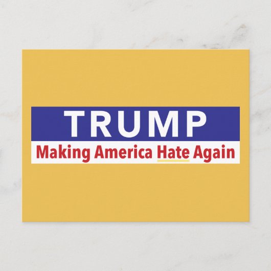 切り札。再びアメリカを憎む。ポストカード ポストカード (正面)