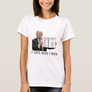 切り札:私が勝ったと書いてある Tシャツ