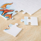 切り株が炎のピットのジグソーパズルに下降 ジグソーパズル (側面)