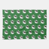 切り株でスカンククリスマスだ！Sledging Cartoon W キッチンタオル (横)