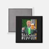 切り株で再びSt patricks day素晴らしをアイルランド語にする マグネット (正面/裏面)