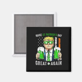 切り株で再びSt patricks day素晴らしをアイルランド語にする マグネット (正面/裏面)
