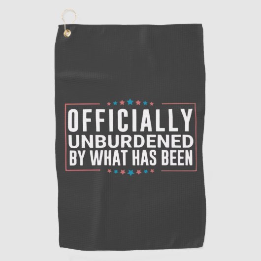 切り株で正式に負担を負わない ゴルフタオル (正面)